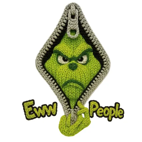 Diseño DTF «Eww People» del Grinch