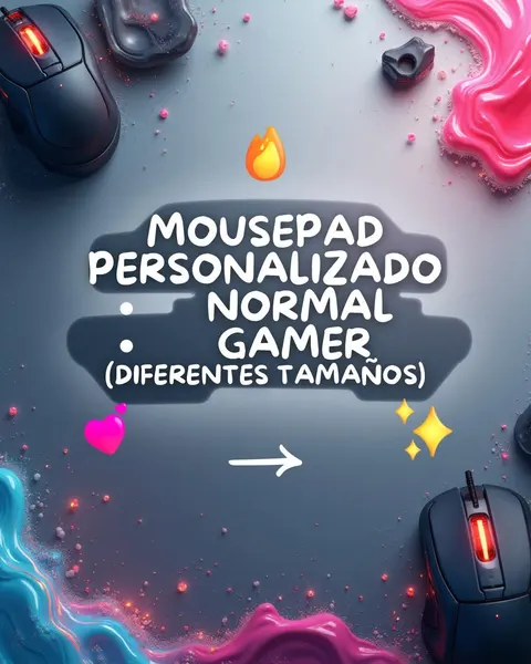 Mousepad personalizado normal o gamer, en diferentes tamaños
