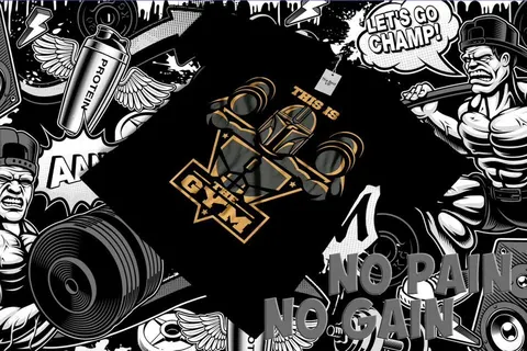 Playera negra «This is Gym»