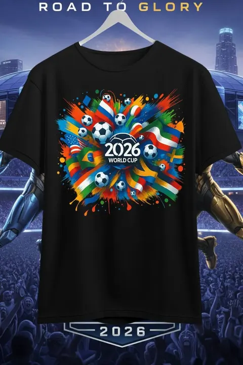 Playera negra «Road to Glory» 2026