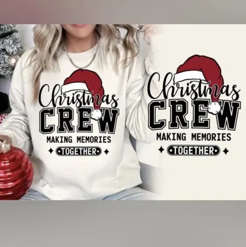 Sudaderas «Christmas Crew» combinadas