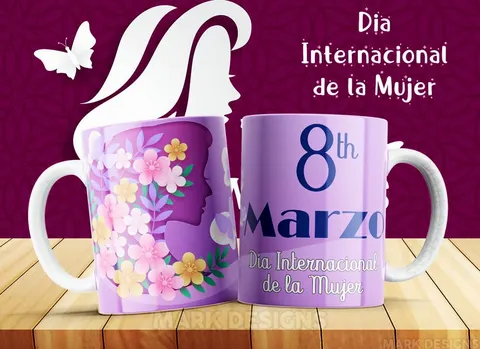 Tazas del 8 de marzo, Día Internacional de la Mujer
