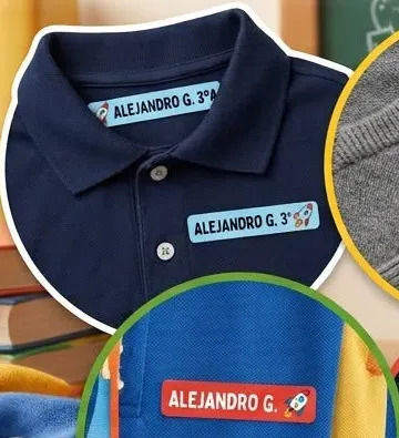 Etiquetas DTF para uniformes